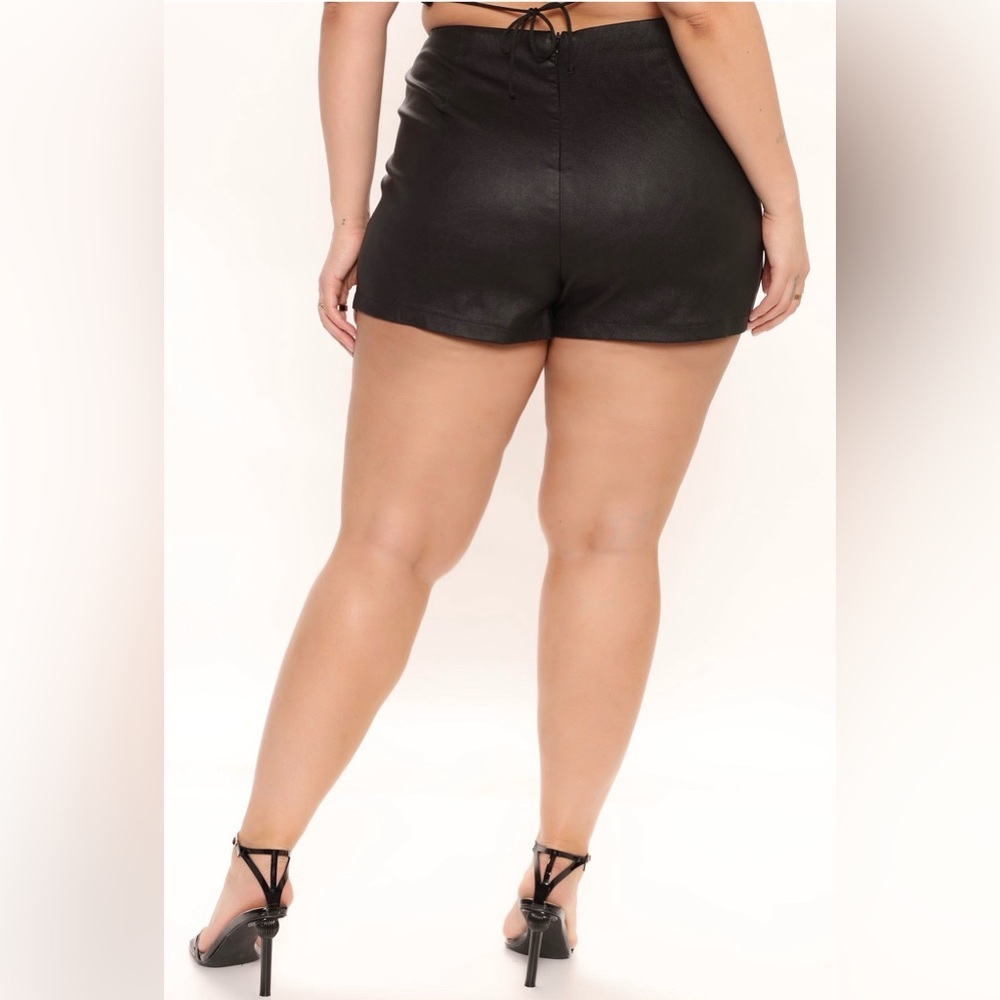 Fashion Nova Leather Skort - Picture 2 of 6